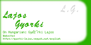 lajos gyorki business card